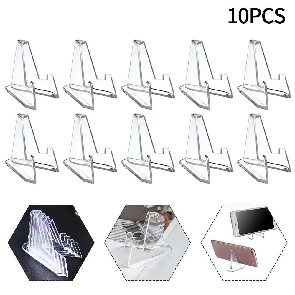 Home Decor Exhibition - 10 Pcs Acrylic Display Stand Transparent
