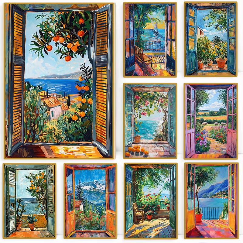 Home Decor Exhibition - Open Window Landscape Henri Matisse Style