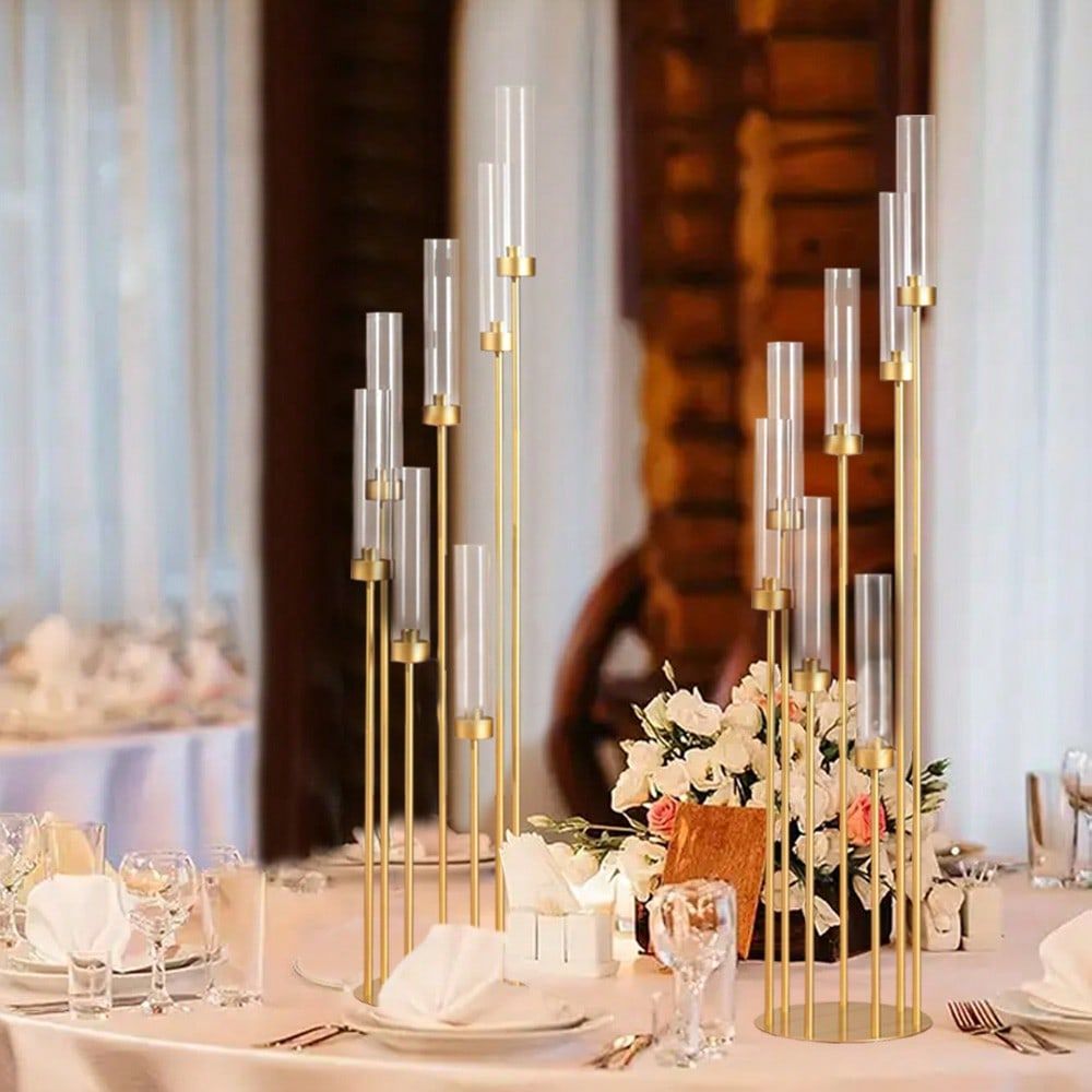 Flooring Home Decor - 48inch Gold Floor Candle Holders For