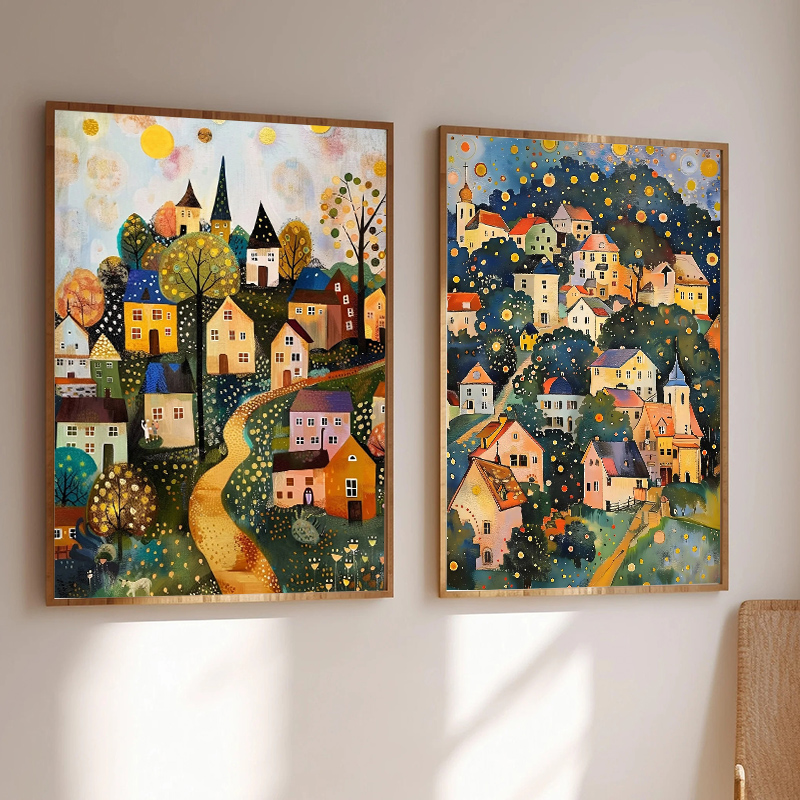 Home Decor Exhibition - Floral Garden Village Night Tree Gustav