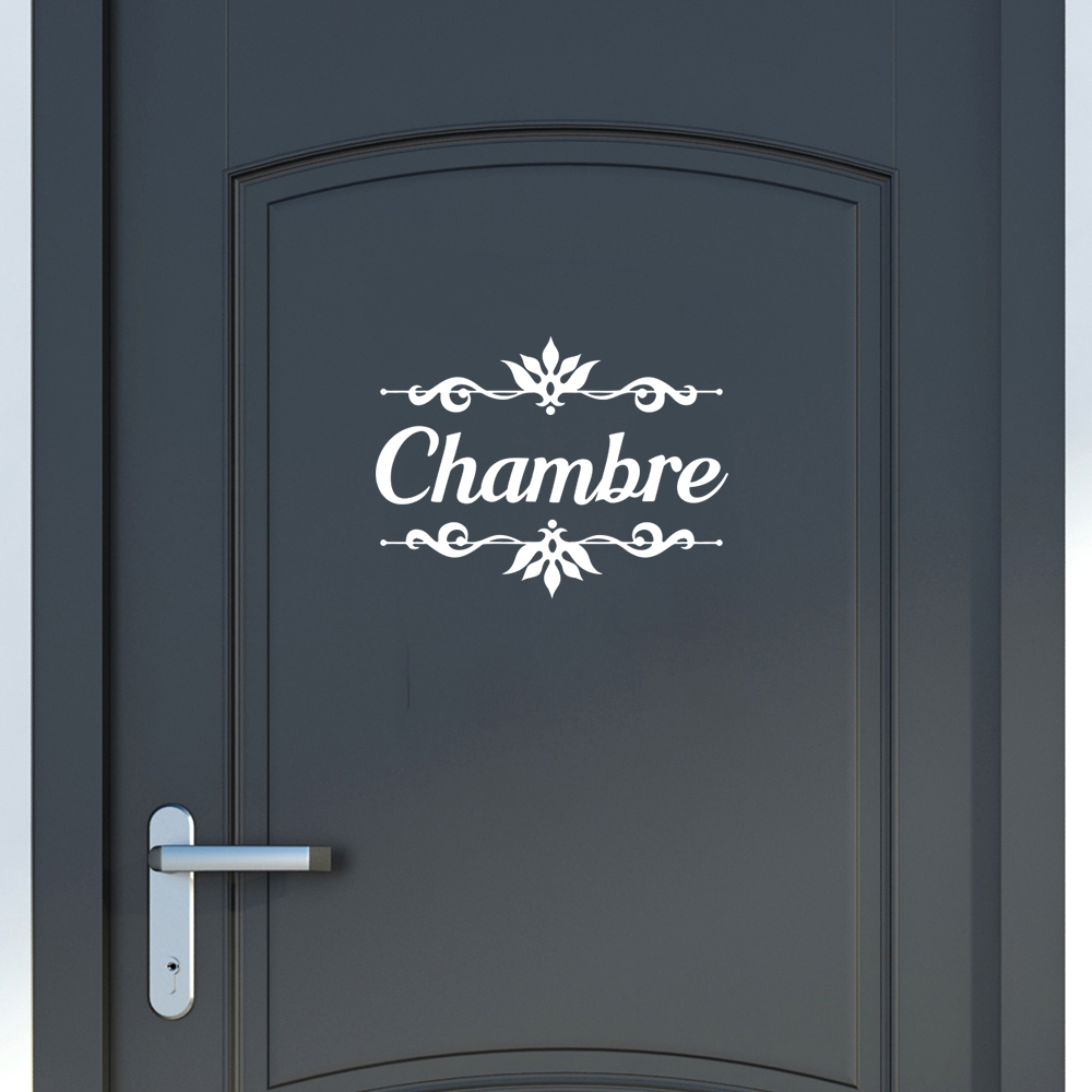 Home Decor Vinyl Flooring - Spanish Chambre Bedroom Door Sticker Decal