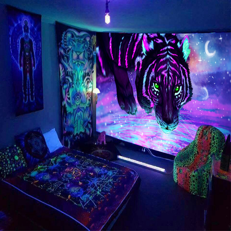 Black Light Tapestry Wall Hang - Home Decor Etsy review and price