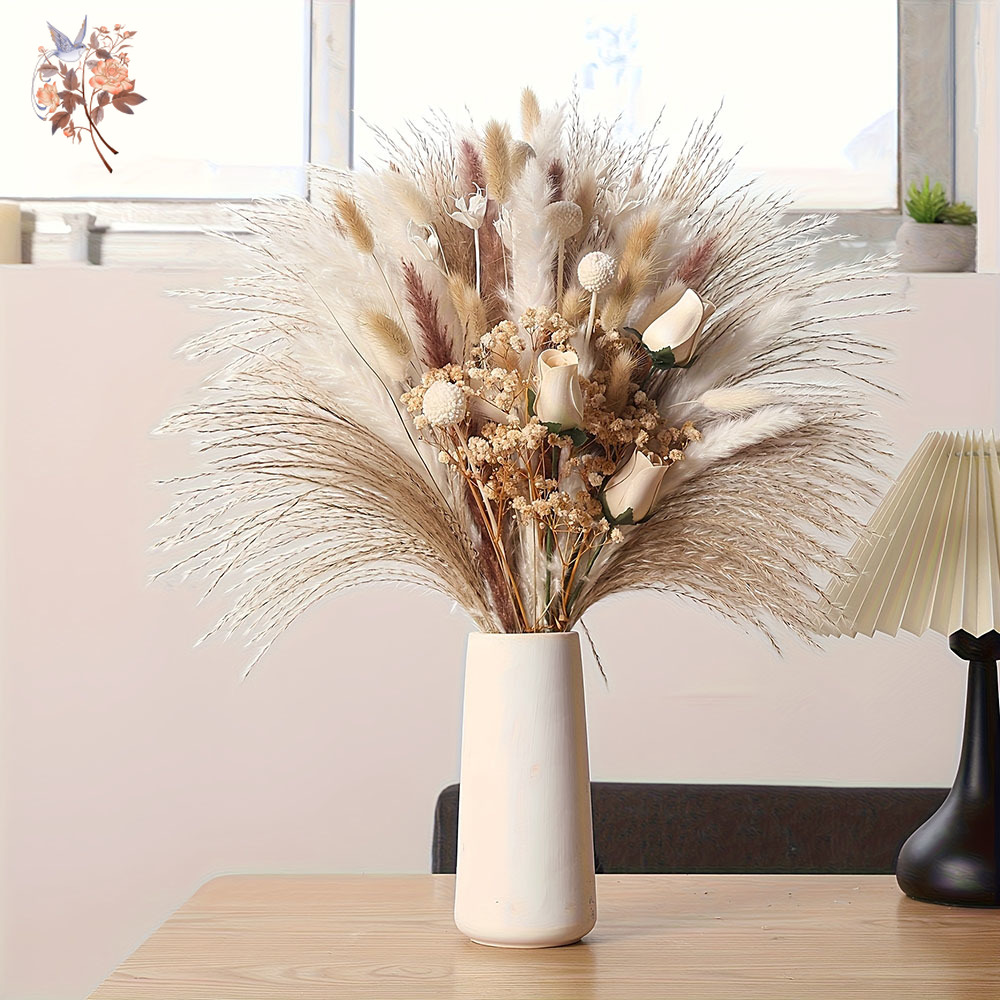 80Pcs Artificial Dried Flowers - Home Decor Vase With Flowers review and price