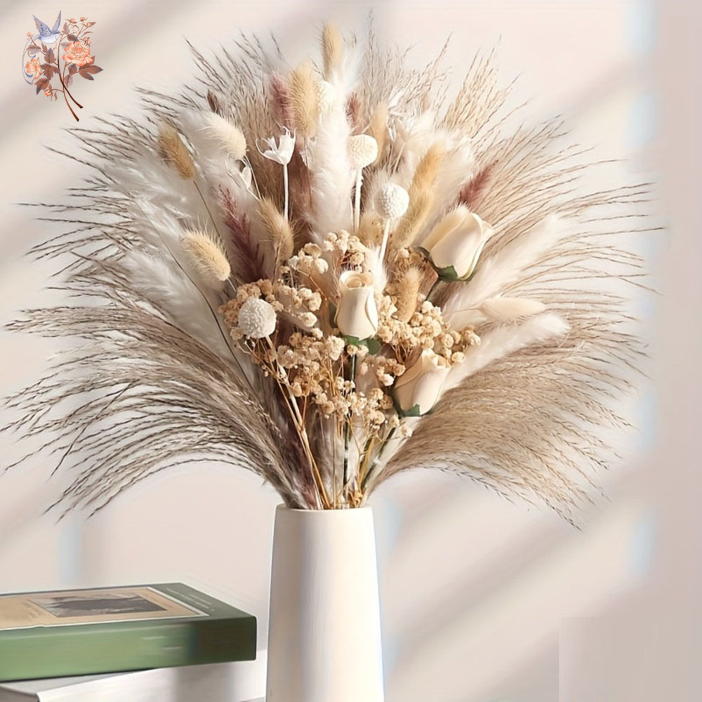 80Pcs Artificial Dried Flowers - Home Decor Vase With Flowers review and price