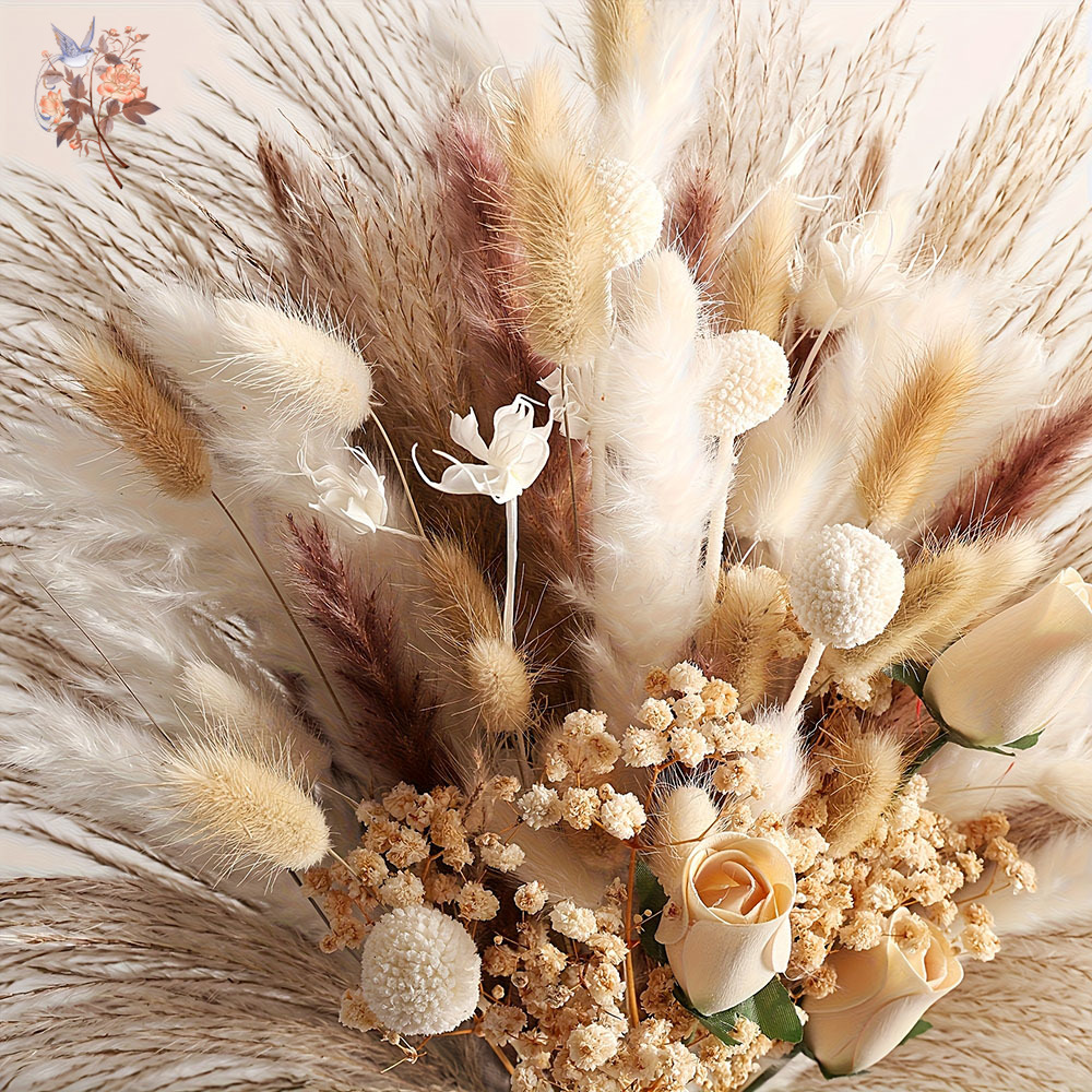 80Pcs Artificial Dried Flowers - Home Decor Vase With Flowers review and price