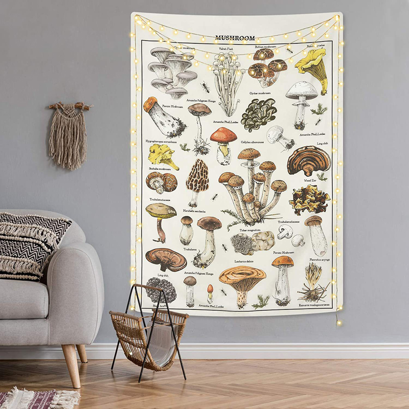 Psychedelic Mushroom Tapestry  - Home Decor Etsy review and price