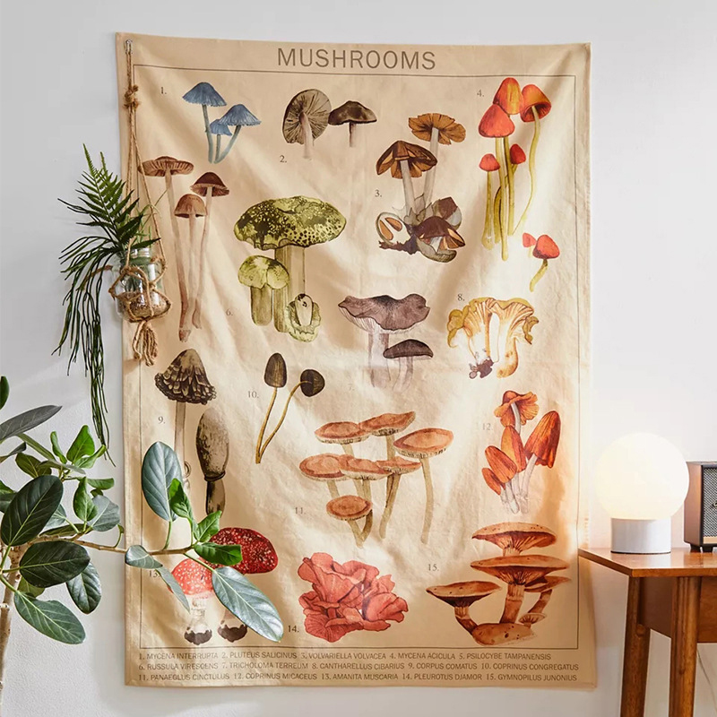 Psychedelic Mushroom Tapestry  - Home Decor Etsy review and price