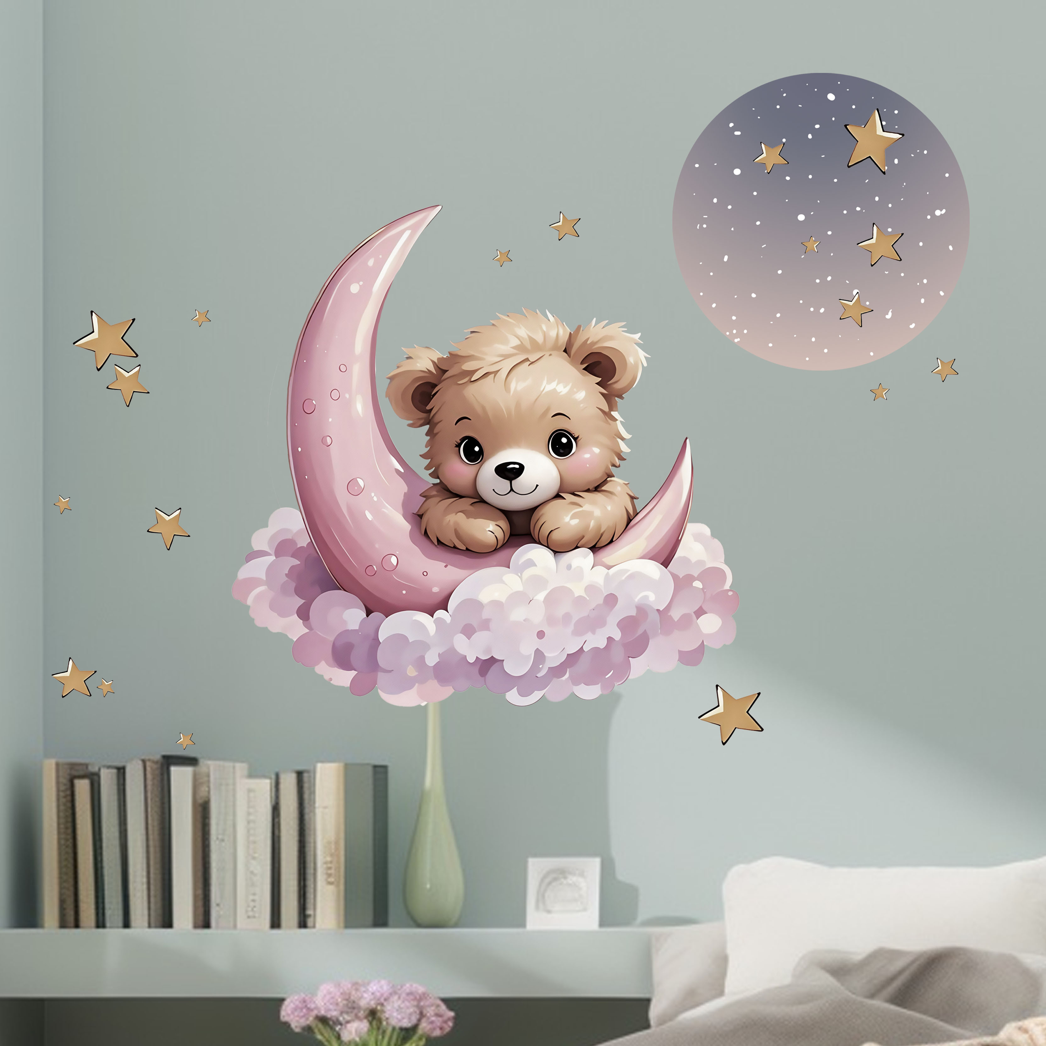New Arrival Bear Star Moon Nig - Flooring Home Decor review and price