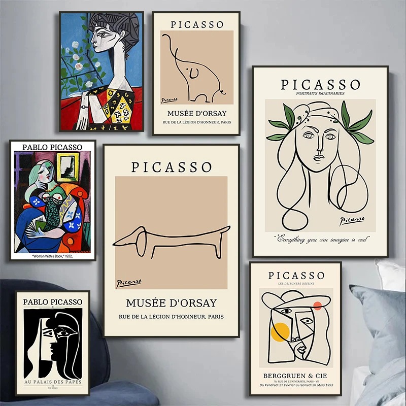 Pablo Picasso Exhibition Poste - Home Decor Exhibition review and price