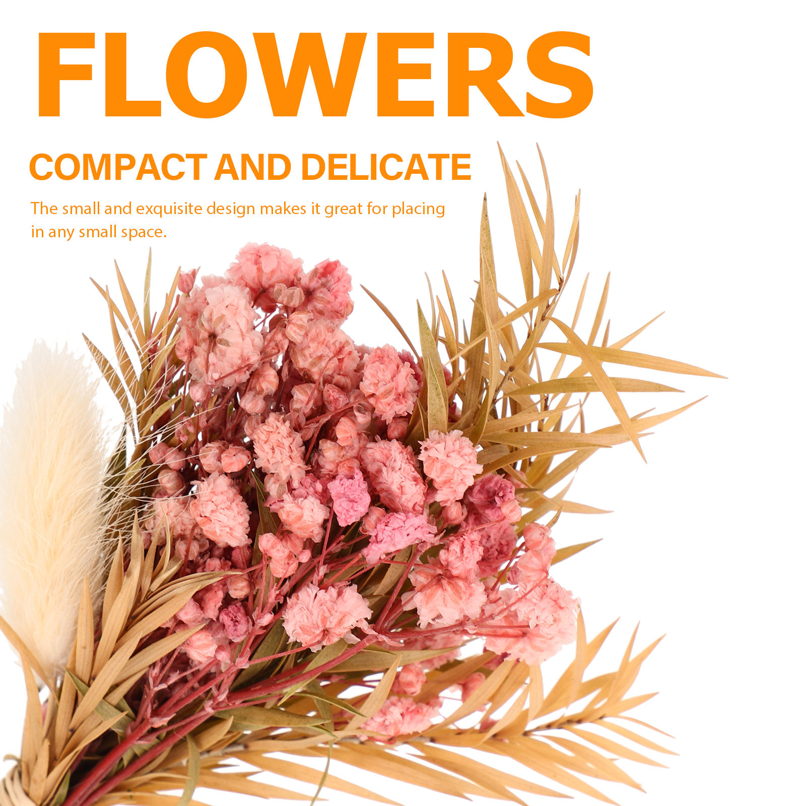 3Pcs Mini Dried Floral Bouquet - Home Decor Vase With Flowers review and price
