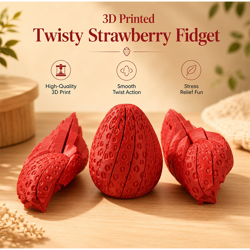 Twisted Strawberry Egg 3d Prin - Home Decor Etsy review and price