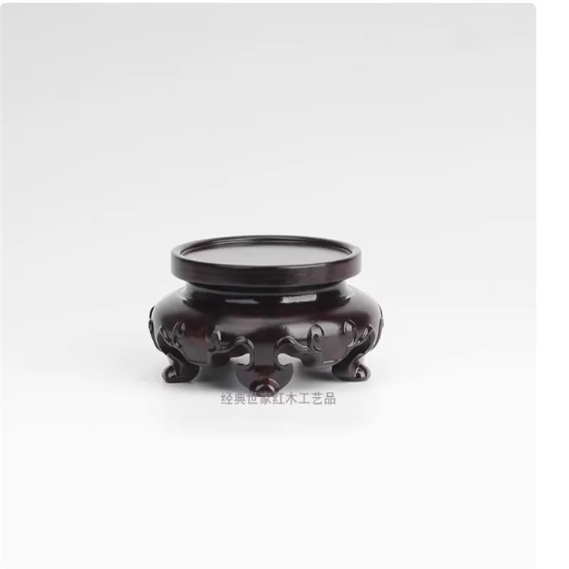Round Wood Carved Flower Vase  - Home Decor Exhibition review and price