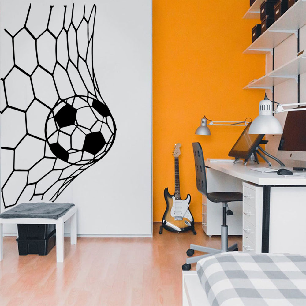 Large Soceer Goal Net Wall Sti - Home Decor Vinyl Flooring review and price