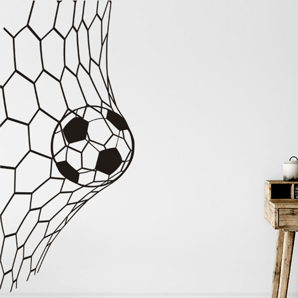 Large Soceer Goal Net Wall Sti - Home Decor Vinyl Flooring review and price