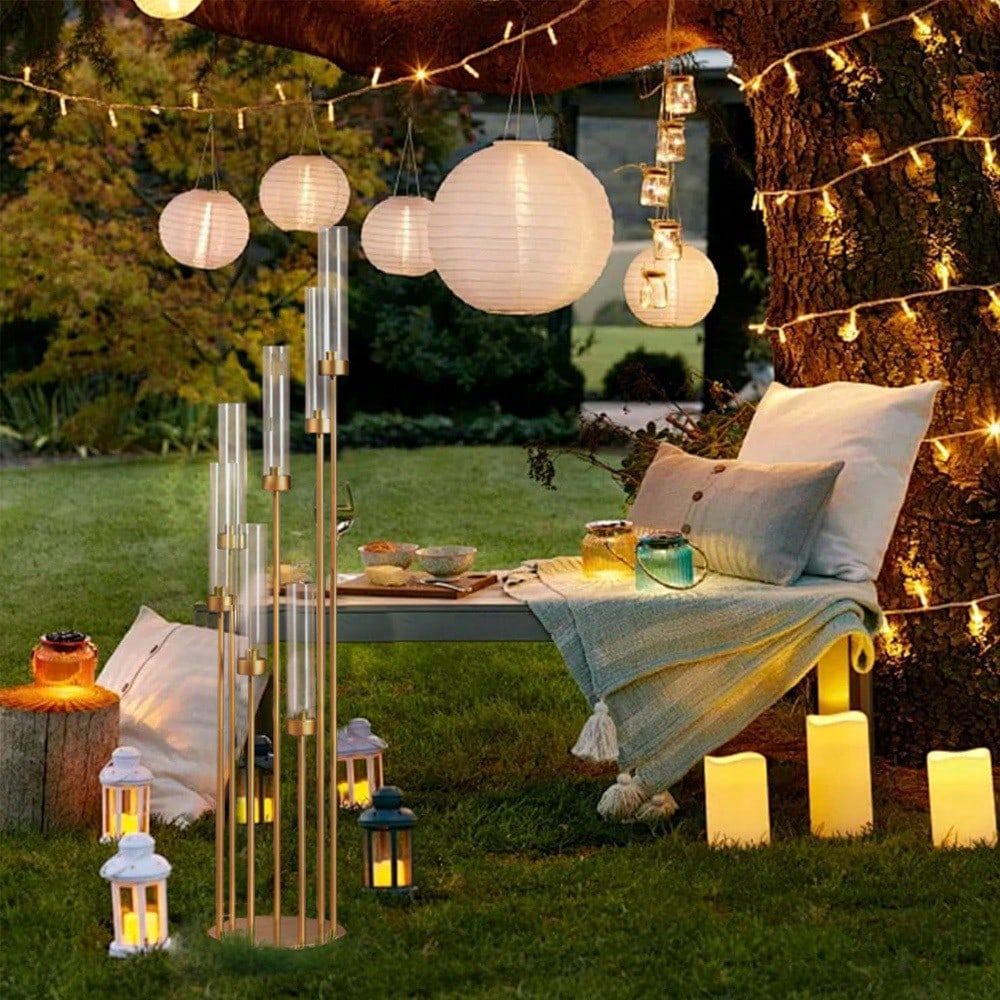 48inch Gold Floor Candle Holde - Flooring Home Decor review and price