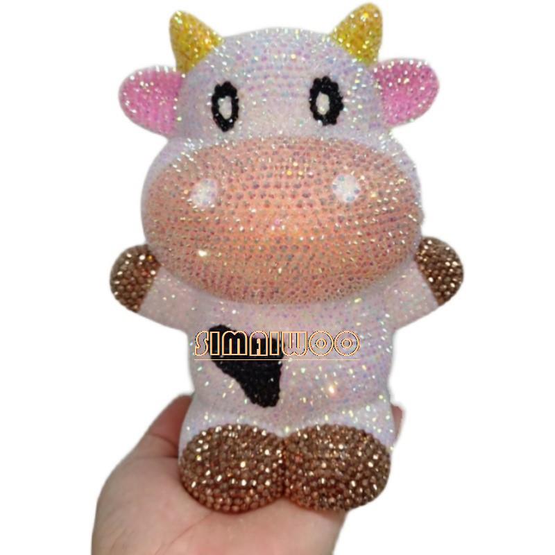 DIY Rhinestone Art Cow Doll To - Home Decor Exhibition review and price
