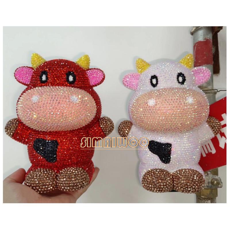 DIY Rhinestone Art Cow Doll To - Home Decor Exhibition review and price