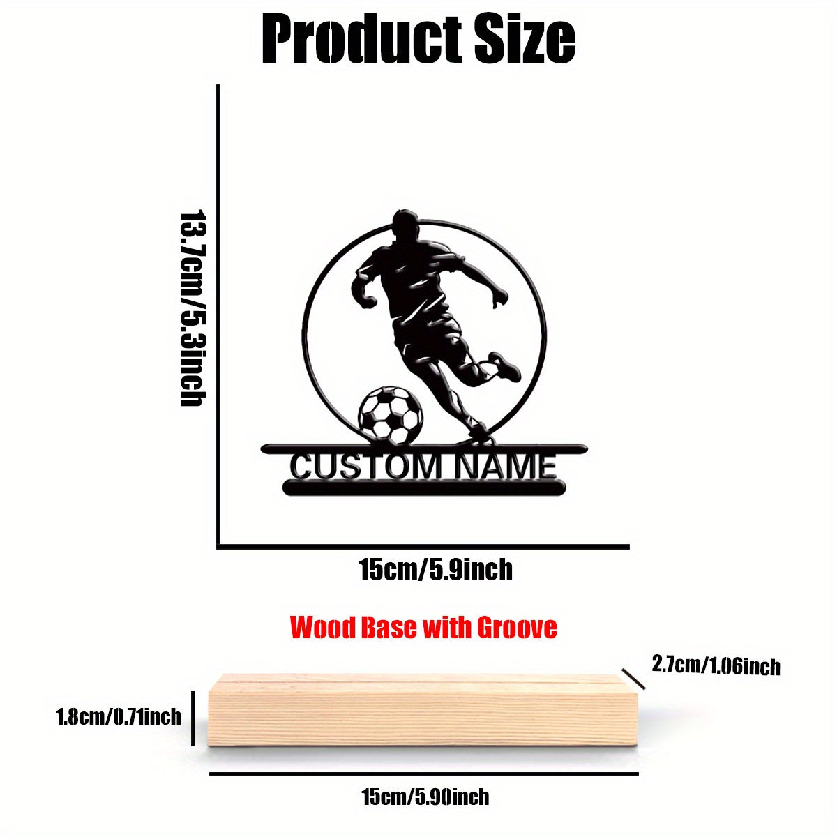 Custom Soccer Player Metal Sta - Home Decor Inspo review and price