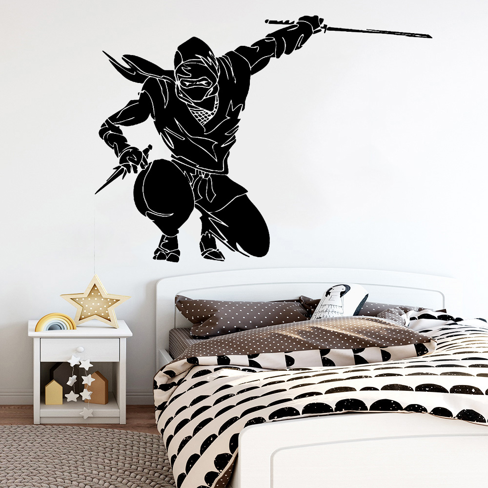 Ninja Wall Decal Japanese Warr - Home Decor Vinyl Flooring review and price