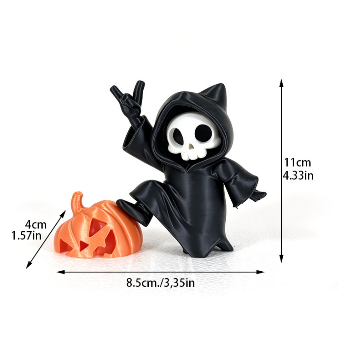 Cat Ear Grim Reaper Halloween  - Home Decor Etsy review and price