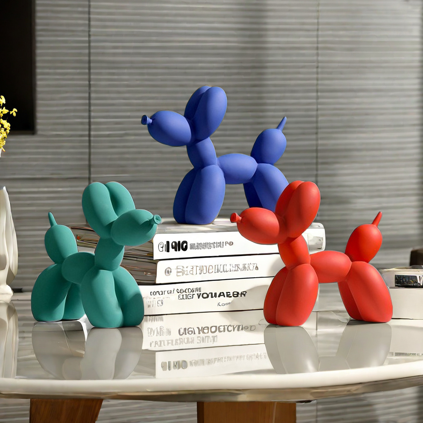Solid Color Balloon Dog Statue - Home Decor Exhibition review and price