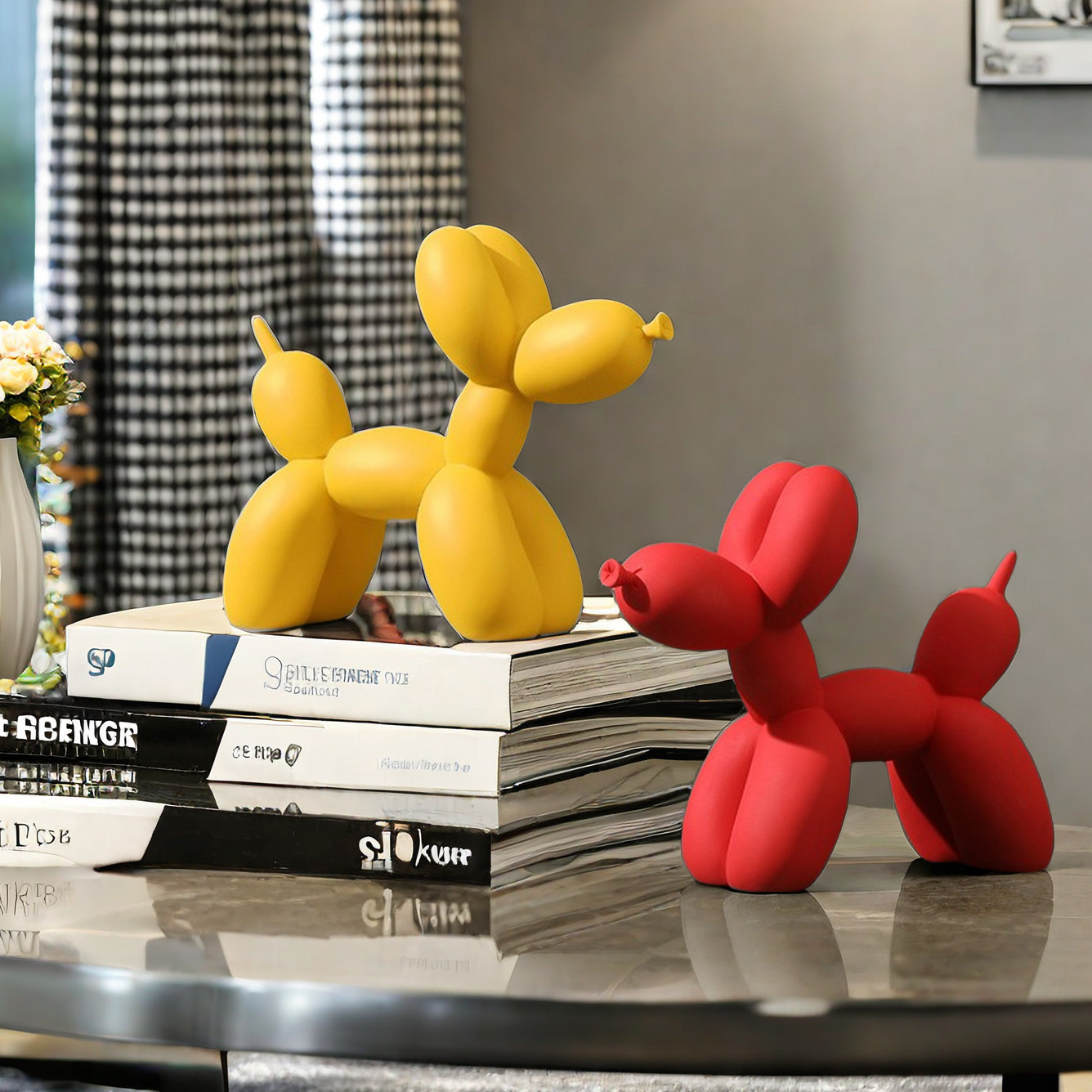 Solid Color Balloon Dog Statue - Home Decor Exhibition review and price