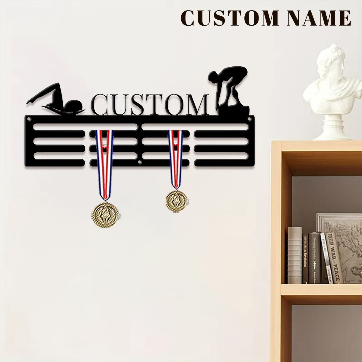 1pc Custom Swimming Metal Meda - Home Decor Inspo review and price