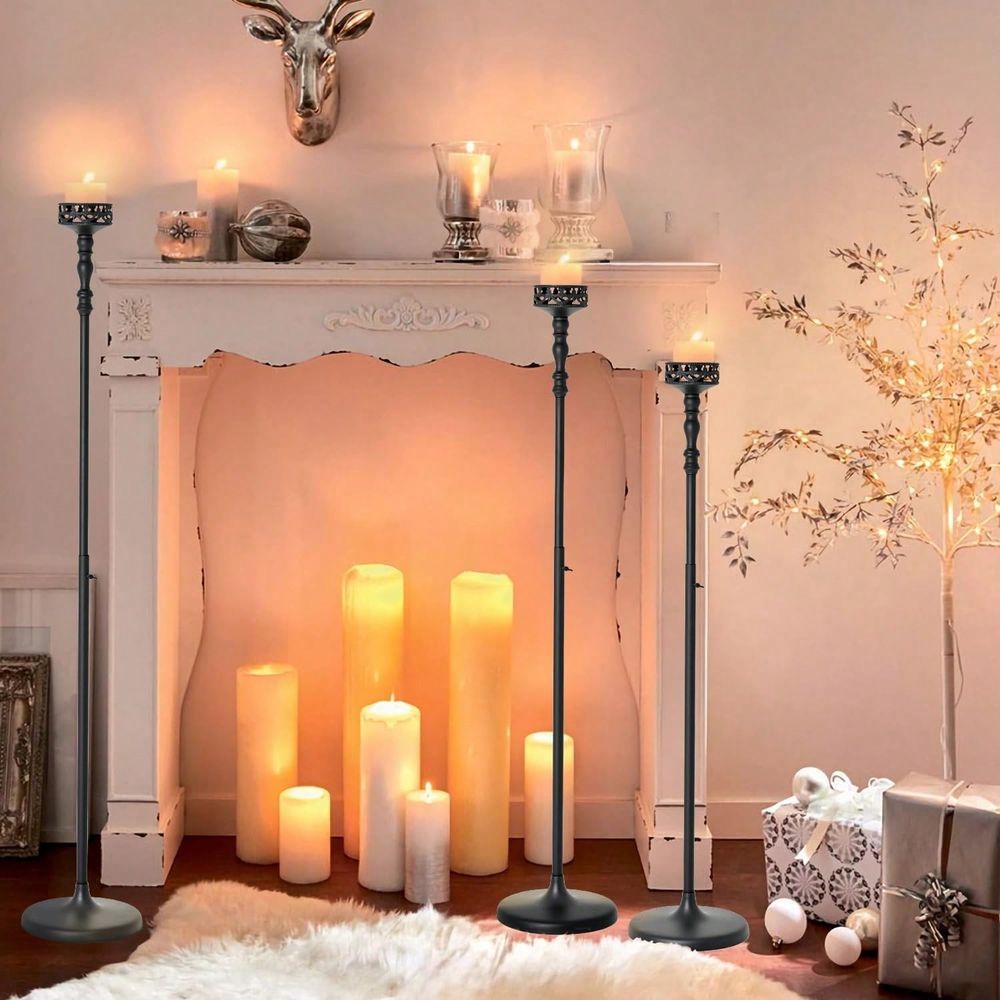 Adjustable Metal Taper Candle  - Flooring Home Decor review and price