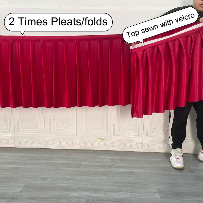 Wedding Velvet Stage Skirts Re - Home Decor Exhibition review and price