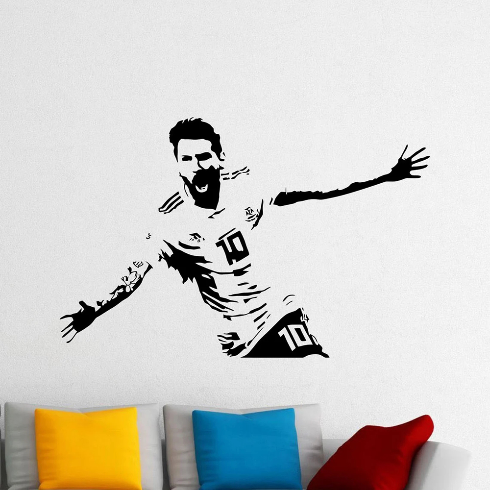 Messi Wall Decal Vinyl Sticker - Home Decor Vinyl Flooring review and price