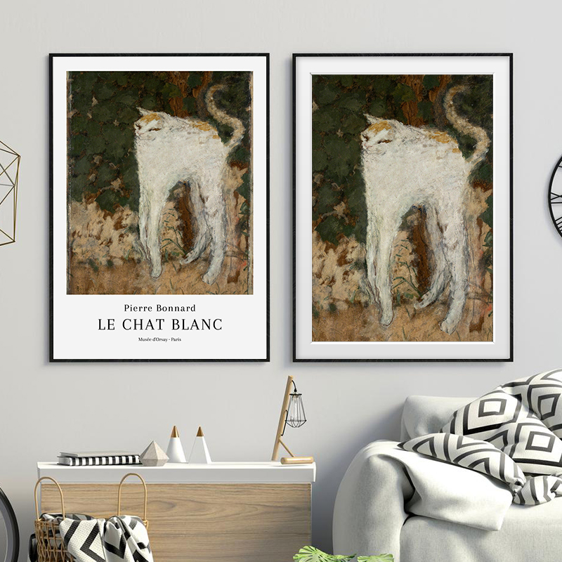 Pierre Bonnard Le Chat Blanc E - Home Decor Exhibition review and price