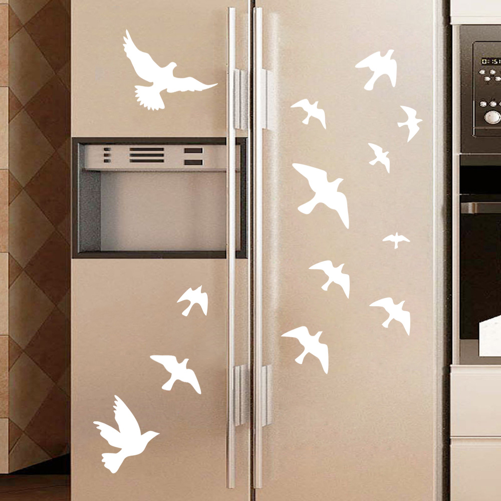 12Pcs/set Bird Wall Stickers H - Home Decor Vinyl Flooring review and price