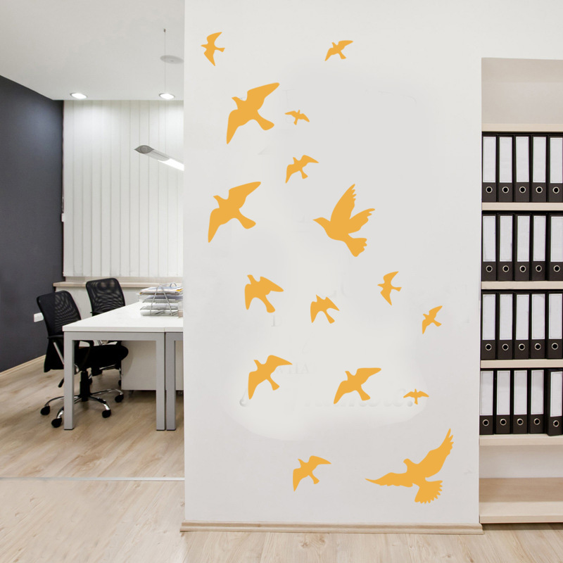 12Pcs/set Bird Wall Stickers H - Home Decor Vinyl Flooring review and price