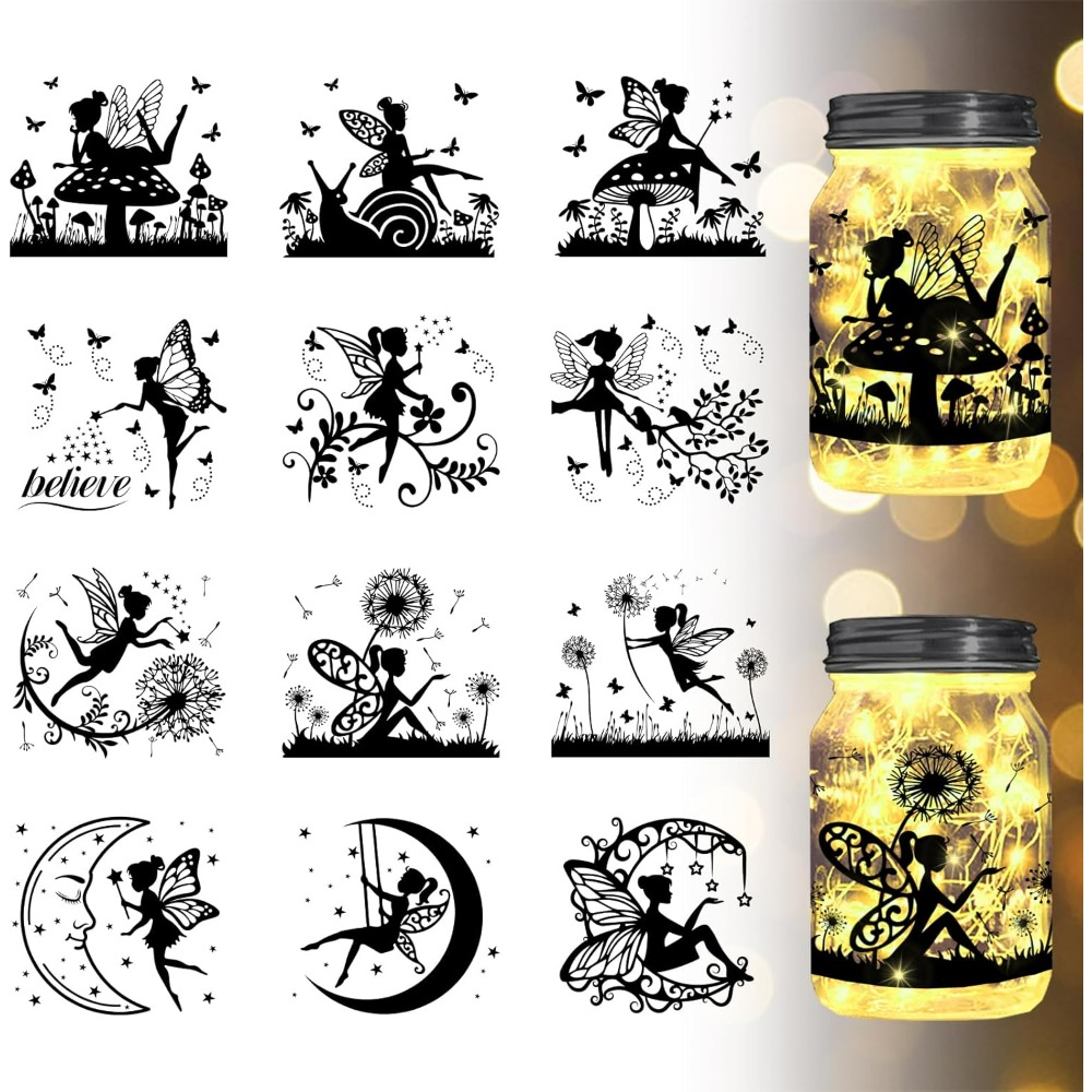 Elf Silhouette Jar Cutouts Pap - Home Decor Kit review and price