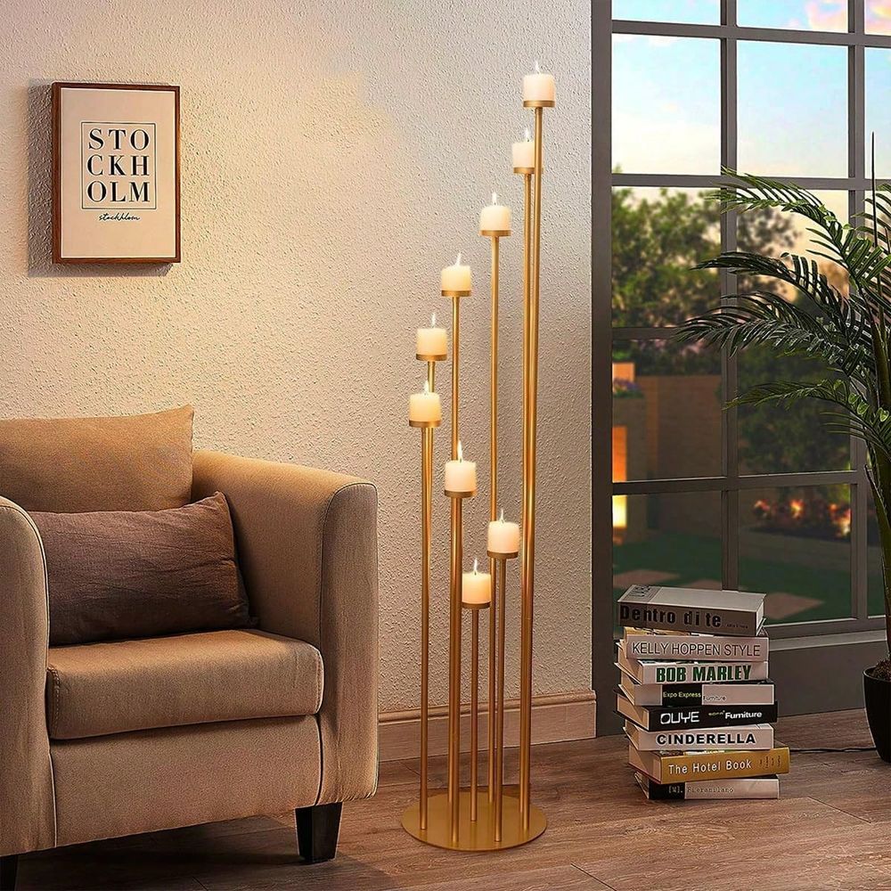 2Pcs 9 Arm Candelabra,Floor Ca - Flooring Home Decor review and price