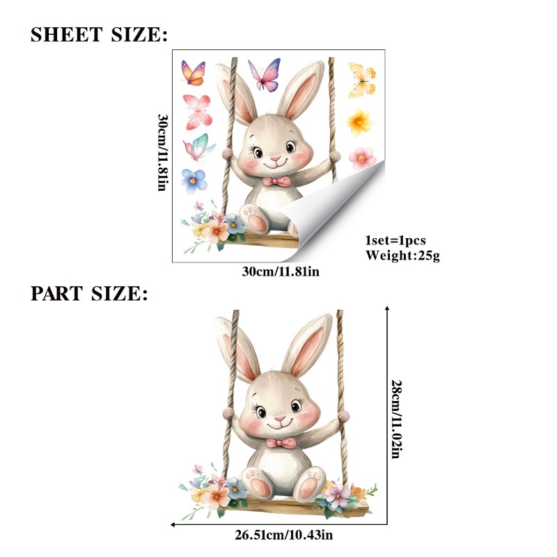 Easter Swing Rabbit Static Win - Home Decor Vinyl Flooring review and price
