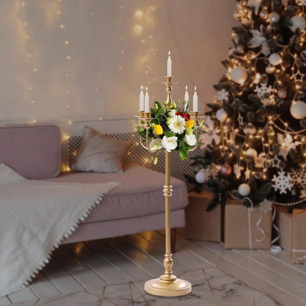 50 Inch 5 Arm Floor Candle Can - Flooring Home Decor review and price
