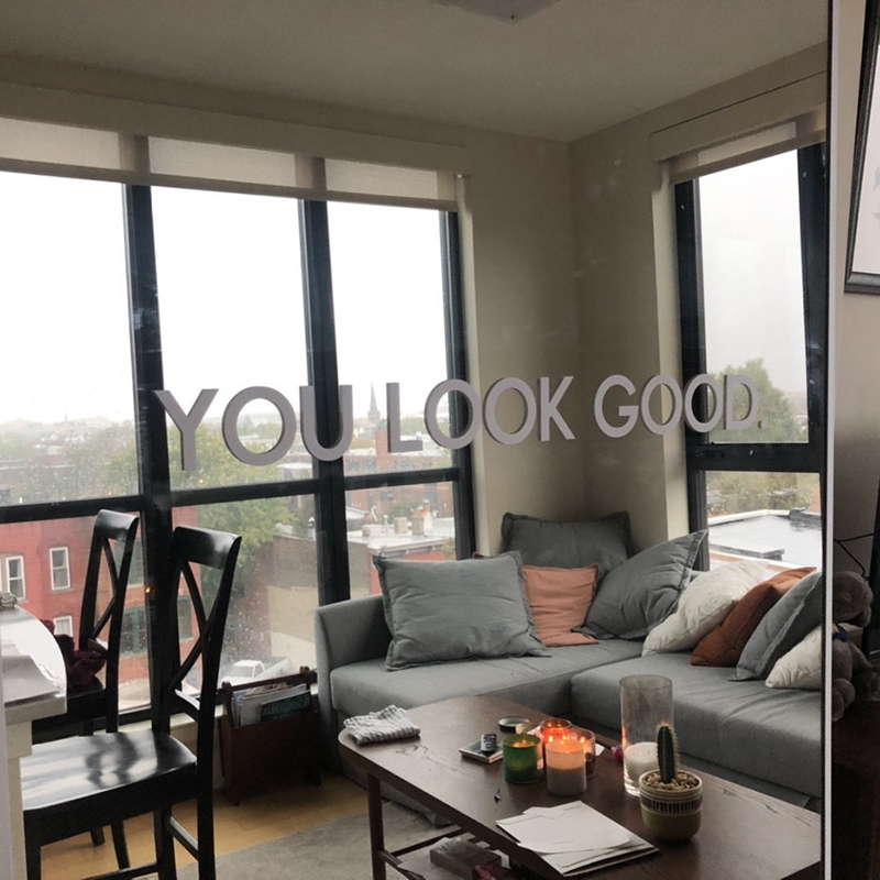 You Look Good Mirror Wall Stic - Home Decor Vinyl Flooring review and price