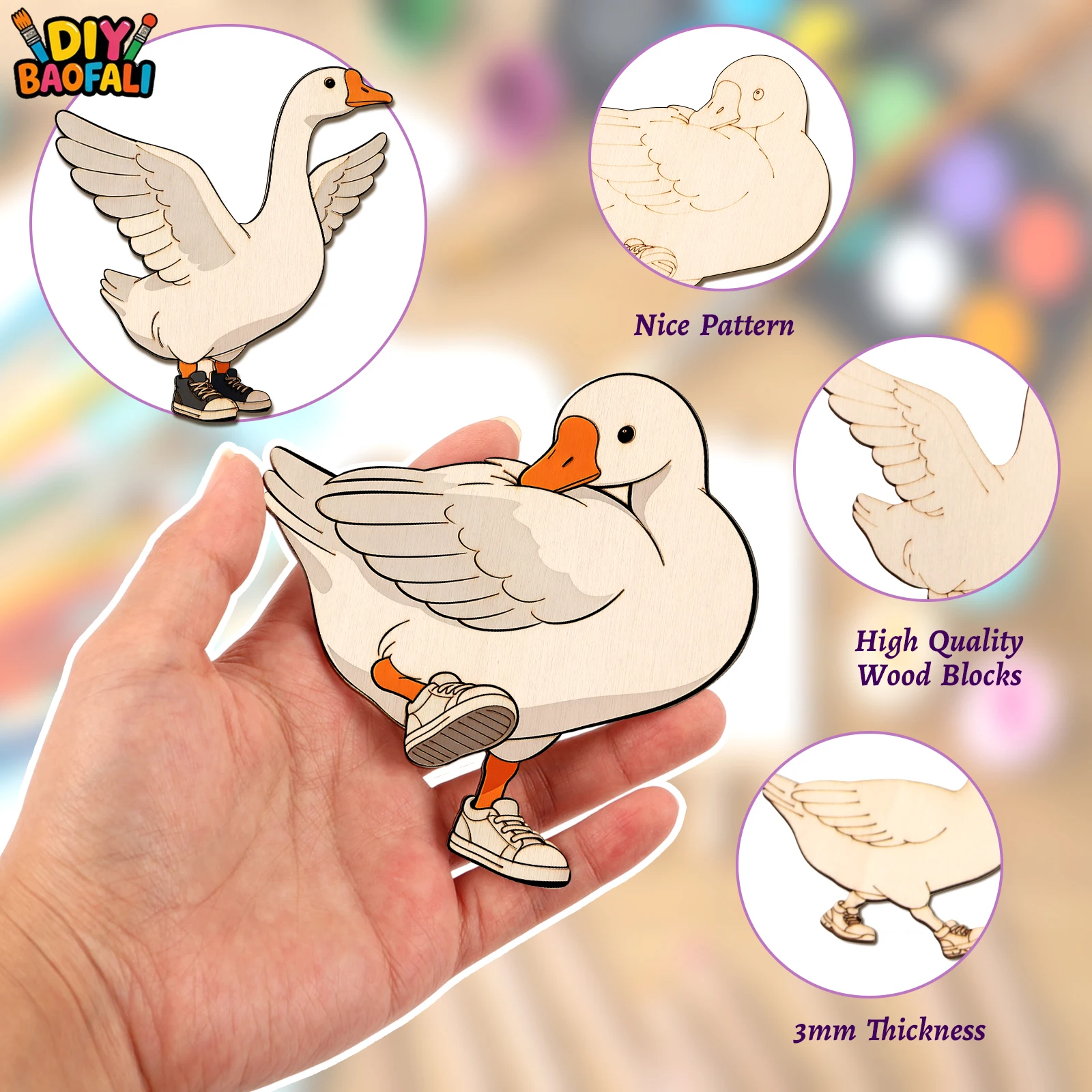 20pcs Unfinished Wooden Craft  - Home Decor Kit review and price