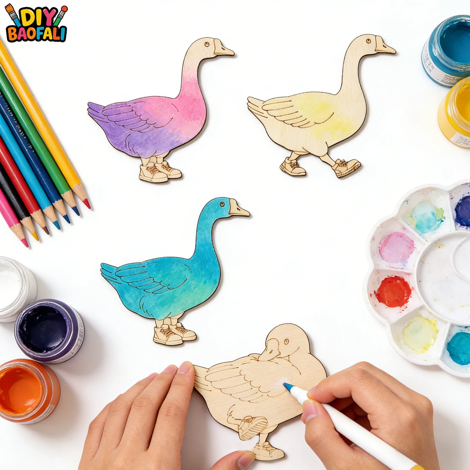 20pcs Unfinished Wooden Craft  - Home Decor Kit review and price