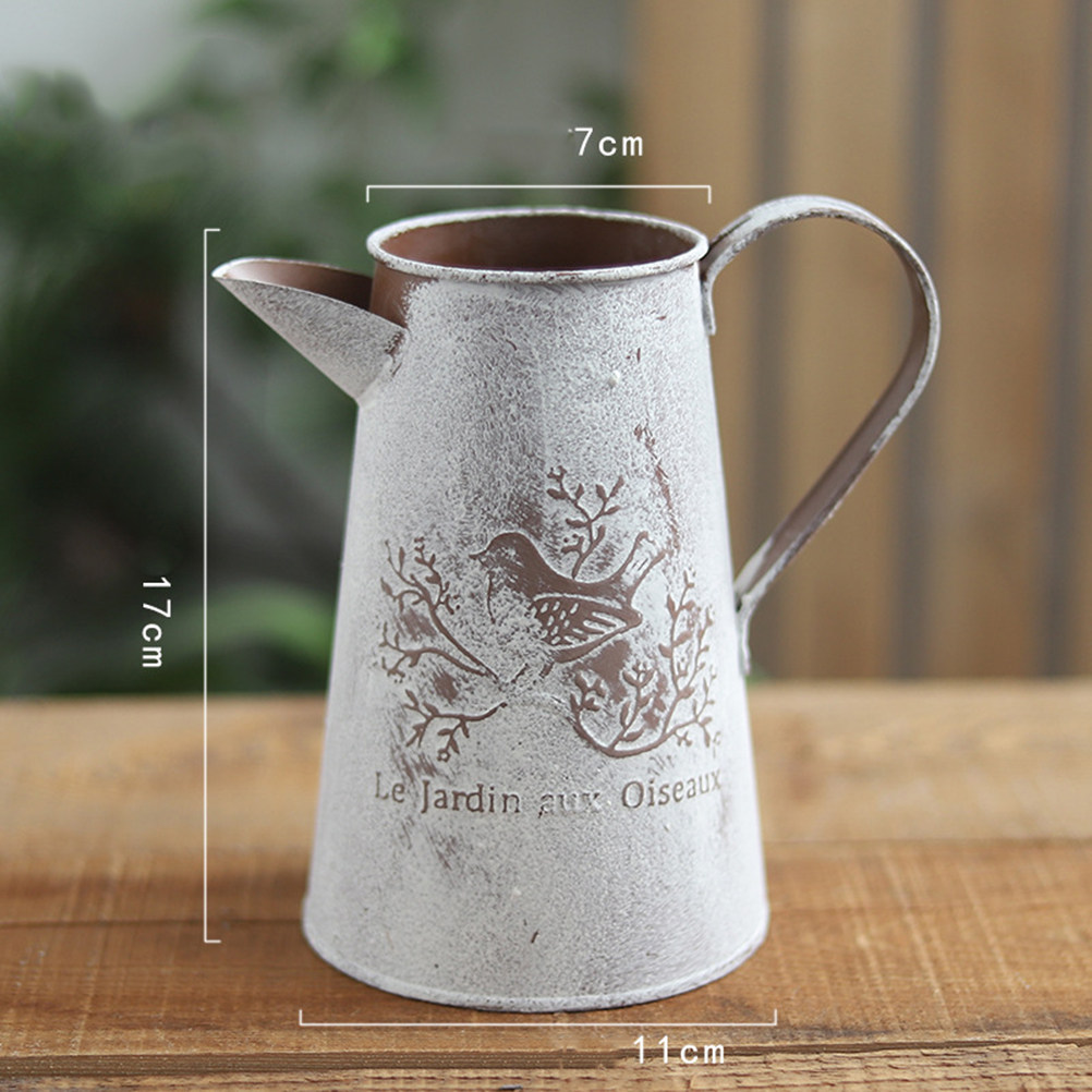 Garden Tin Bucket Vintage Flow - Home Decor Vase With Flowers review and price