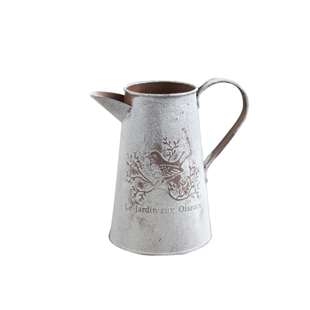 Garden Tin Bucket Vintage Flow - Home Decor Vase With Flowers review and price