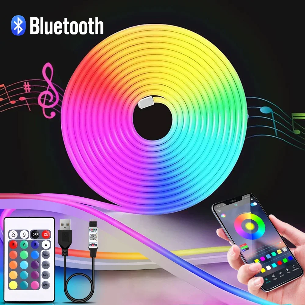 1-5m RGB LED Neon Strip Light  - Home Decor Inspo review and price